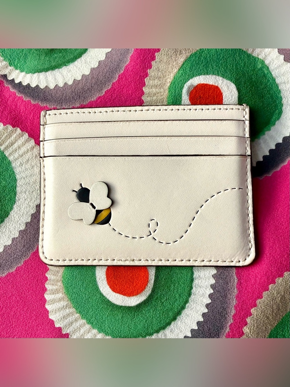 Kate Spade Honey Bee Leather Card Holder
